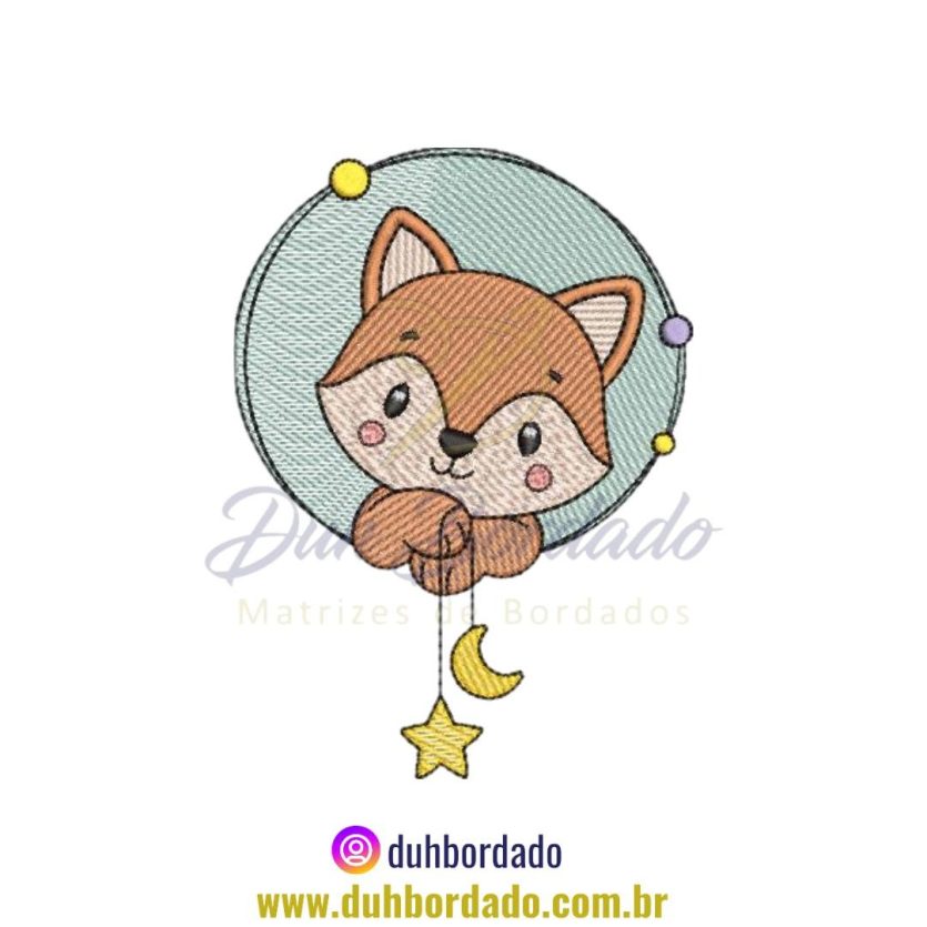 Matriz de Bordado de Raposa Infantil