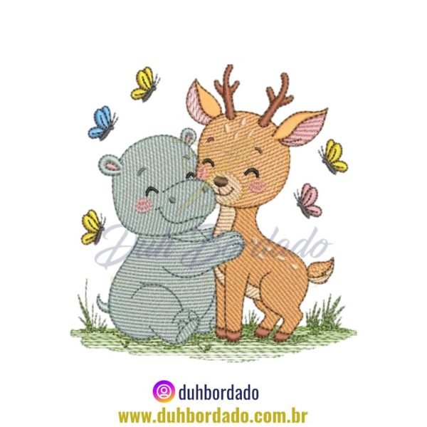 Coleção Matrizes de Bordados Animais Infantil - Imagem 3