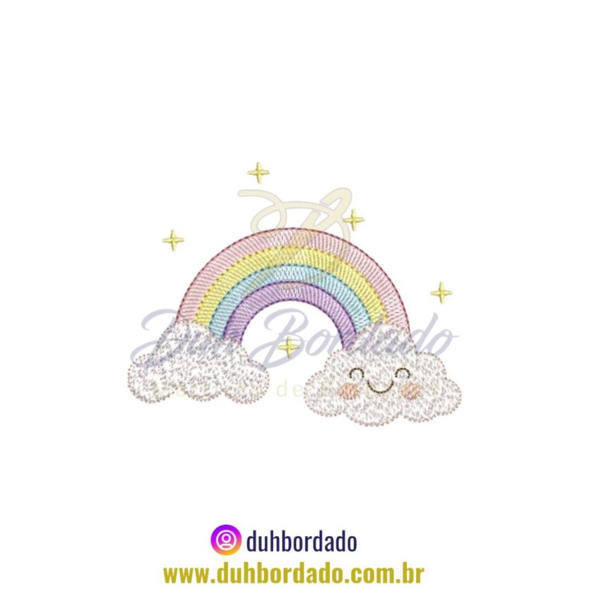 Matriz de Bordado de Arco Íris