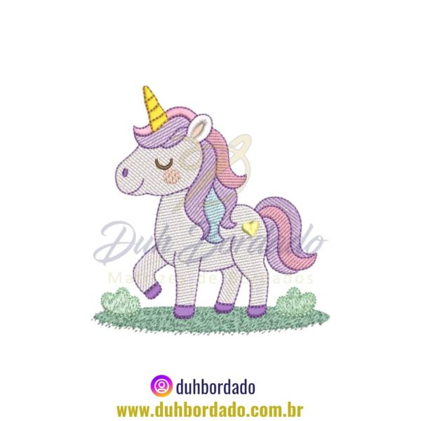 Matriz de Bordado de Unicórnio