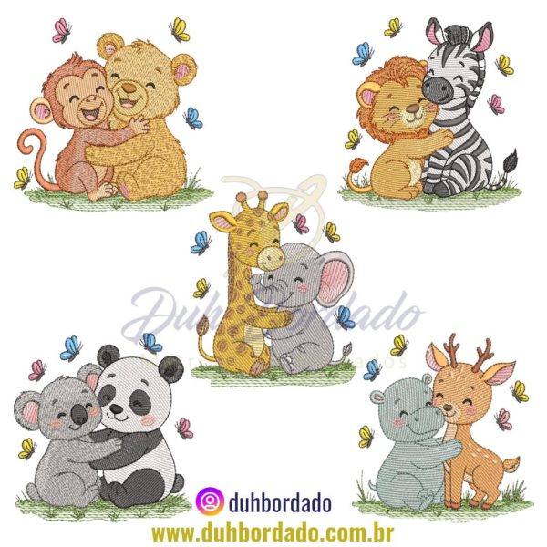 Coleção Matrizes de Bordados Animais Infantil