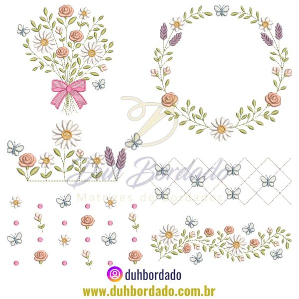 Coleção Matrizes de Flores Delicadas