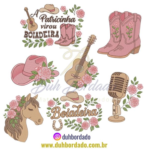 Coleção de Matrizes de Bordados Boiadeira Completa - Imagem 16
