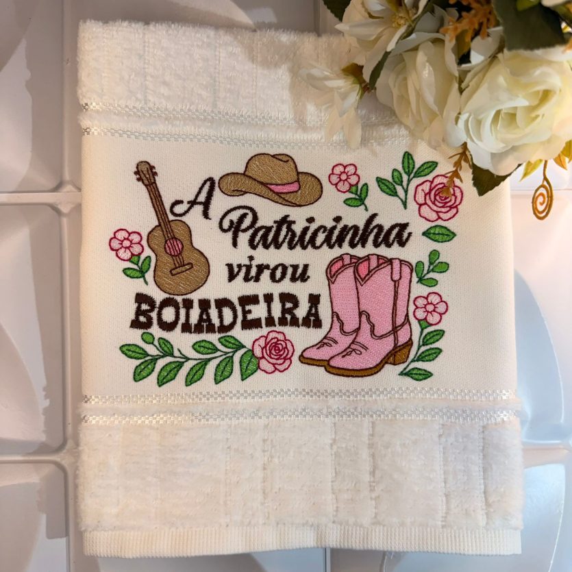 Matriz de Bordado de Frase Boiadeira