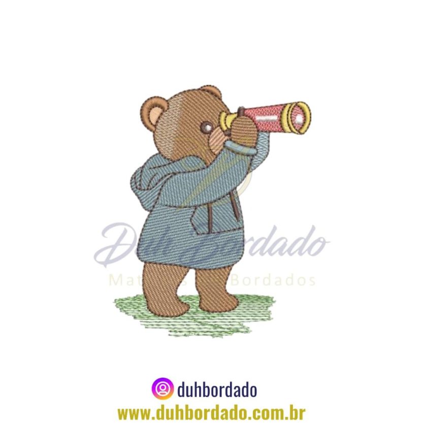 Matriz de Bordado de Ursinho Explorador
