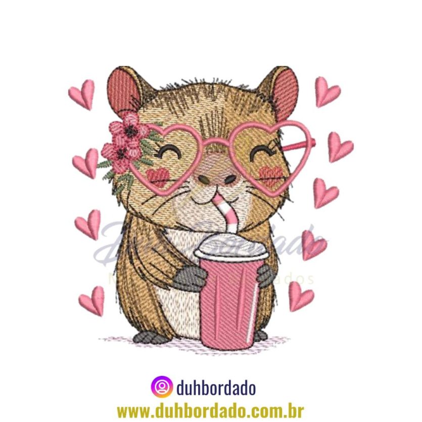 Matriz de Bordado de Capivara