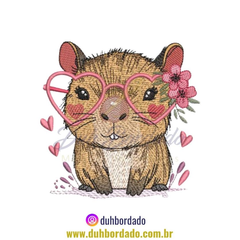 Matriz de Bordado de Capivara
