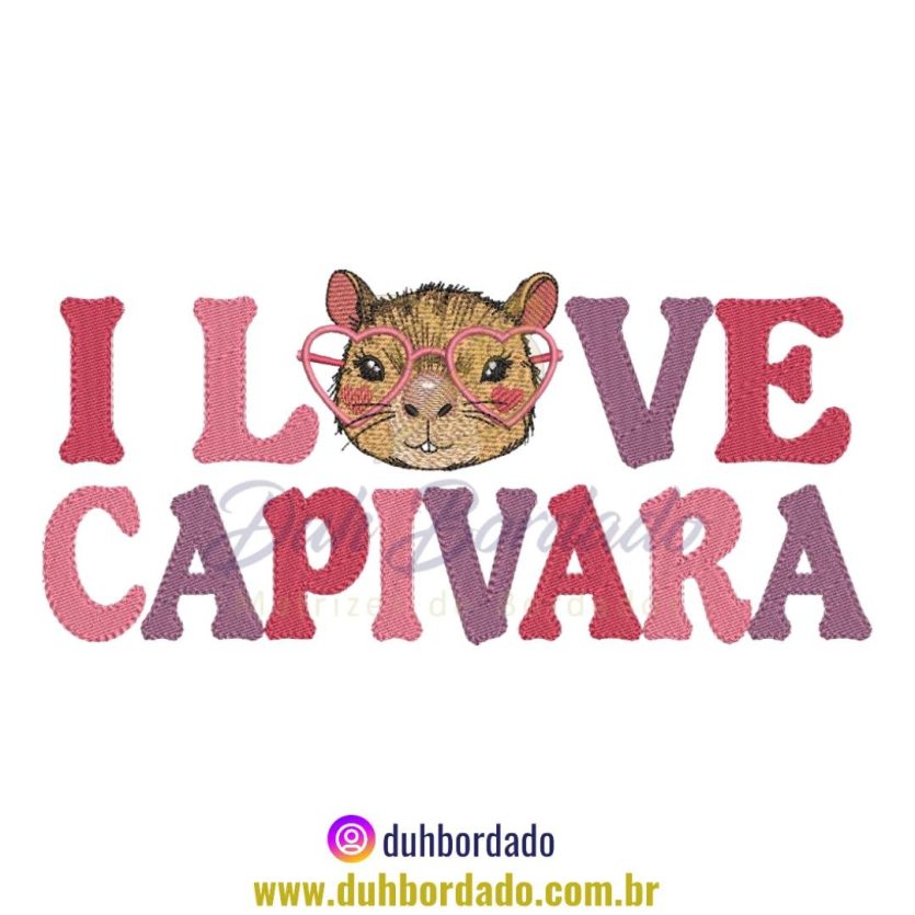 Matriz de Bordado de Capivara