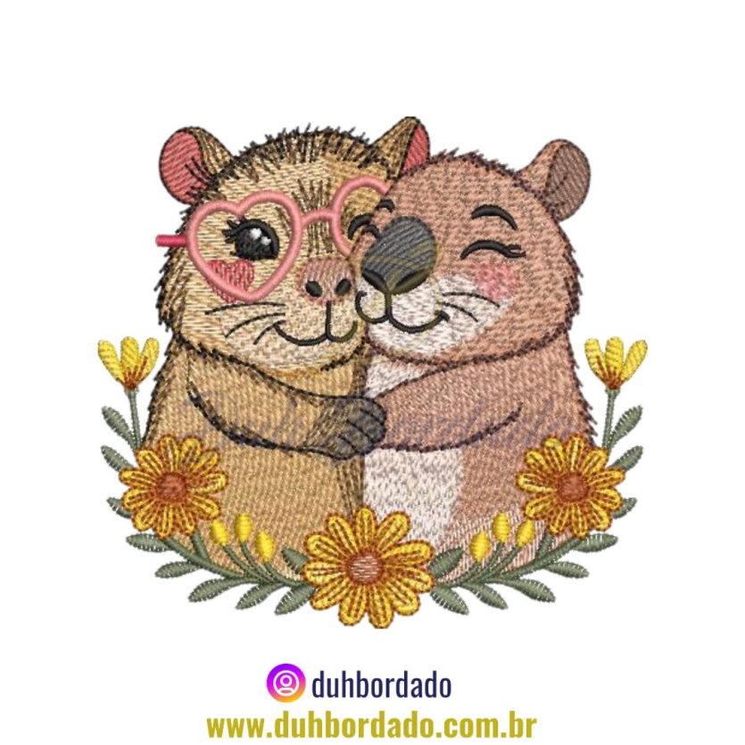 Matriz de Bordado de Capivara