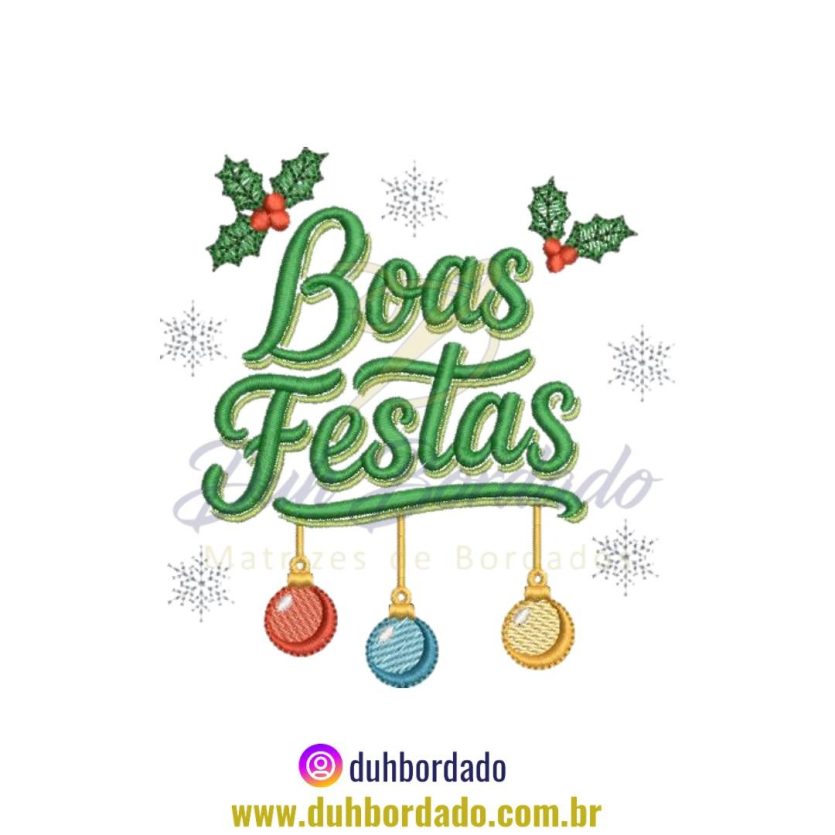 Matriz de Bordado Frase Natal