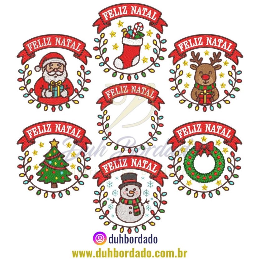 Coleção Matrizes de Bordados de Natal Completa