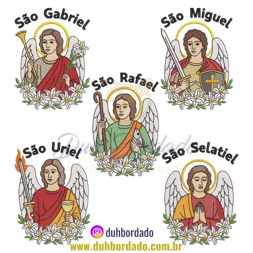 Coleção Matrizes de Bordados Arcanjos