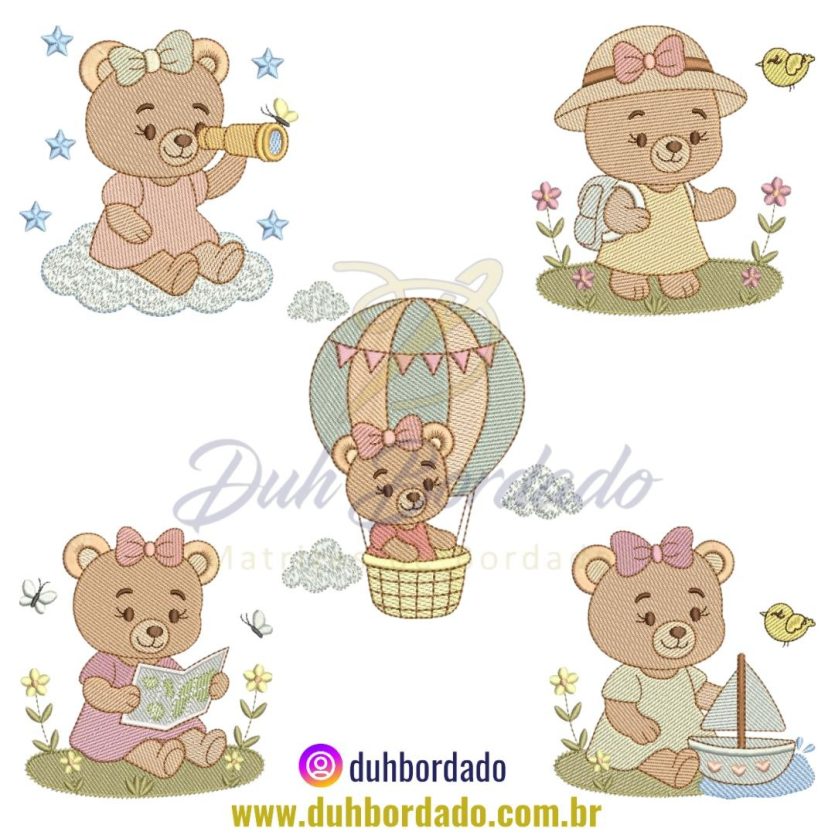 Coleção Matrizes de Bordados Ursinha