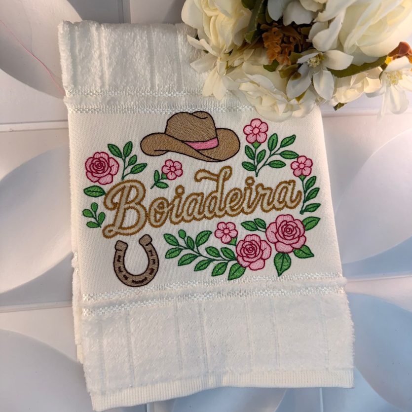 Matriz de Bordado de Frase Boiadeira