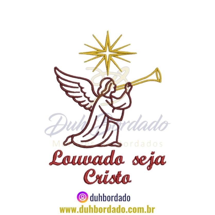 Matriz de Bordado de Frase Religiosa