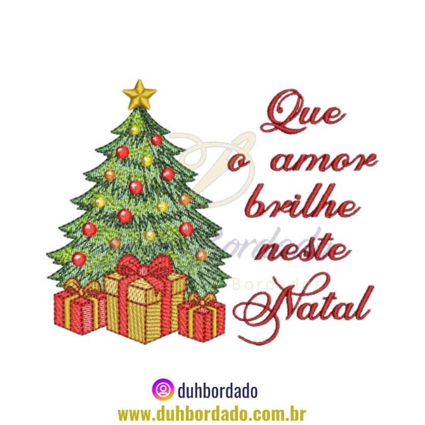 Matriz de Bordado Natal Pinheiro