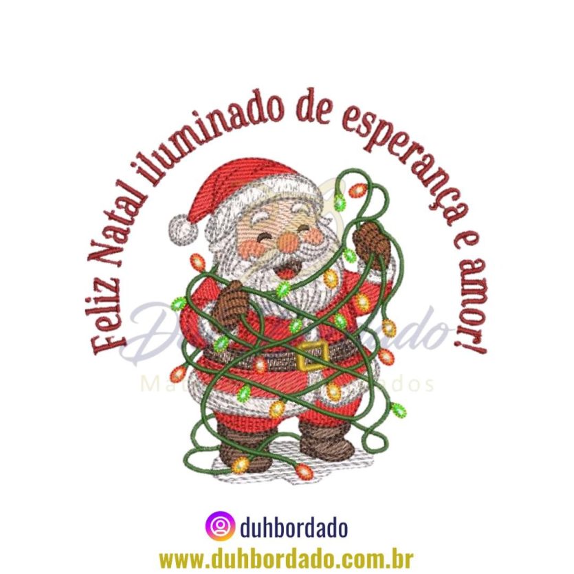 Matriz de Bordado Natal Papai Noel