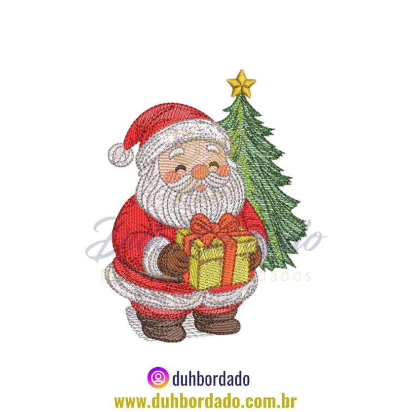 Matriz de Bordado Natal Papai Noel