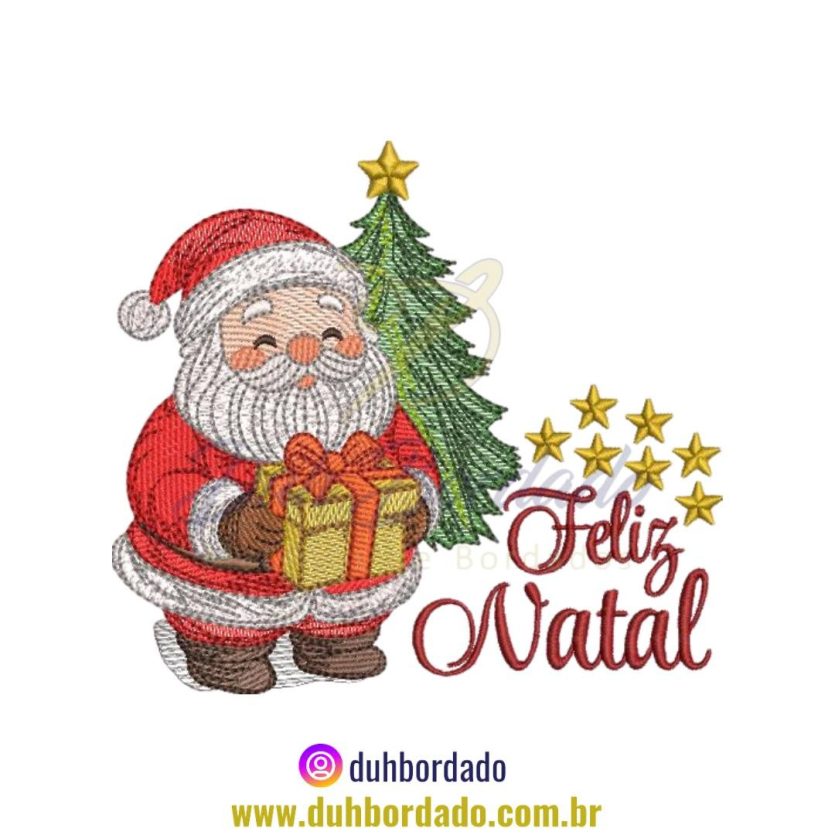 Matriz de Bordado Natal Papai Noel