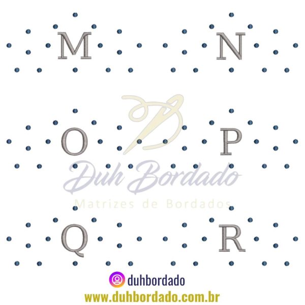 Coleção Matrizes de Bordado Alfabeto Poá - Imagem 3