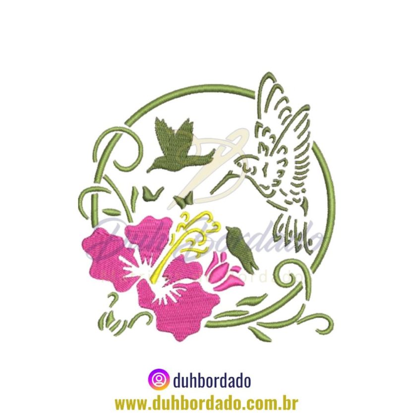 Matriz de Bordado de Pássaro