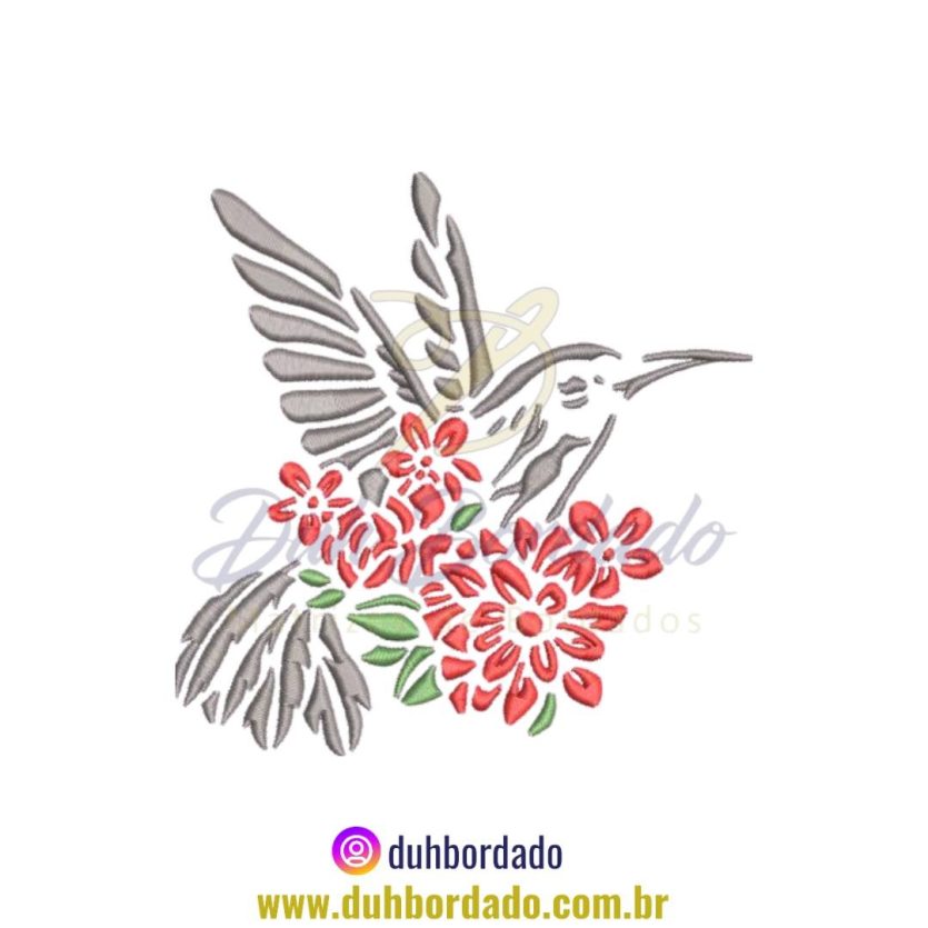 Matriz de Bordado de Pássaro