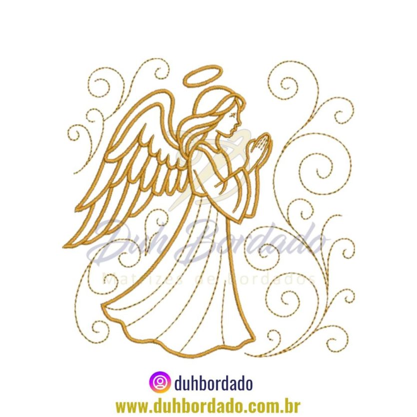 Matriz de Bordado de Natal Religiosa