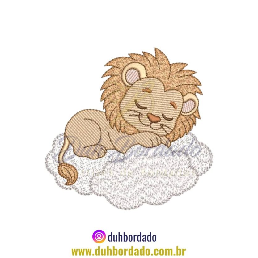 Matriz de Bordado de Leão Infantil