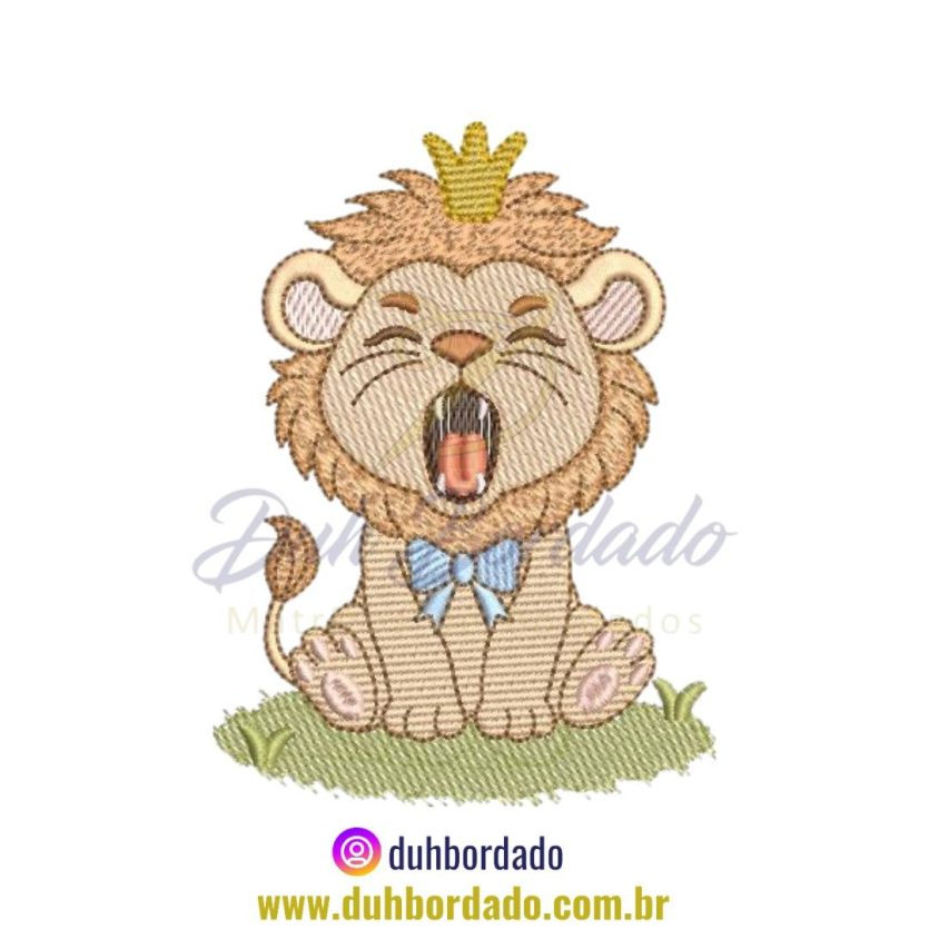 Matriz de Bordado de Leão Infantil