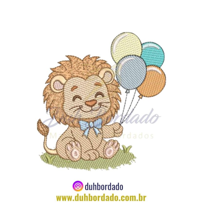 Matriz de Bordado de Leão Infantil
