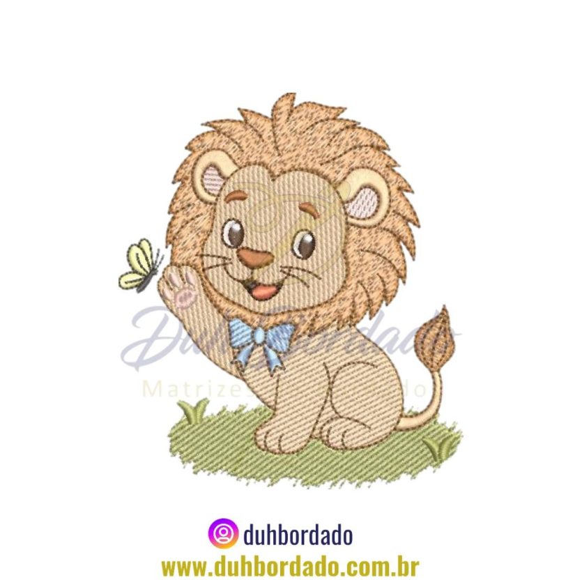 Matriz de Bordado de Leão Infantil