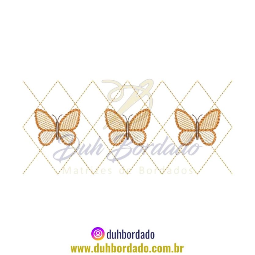 Matriz de Bordado de Barrinha De Borboleta
