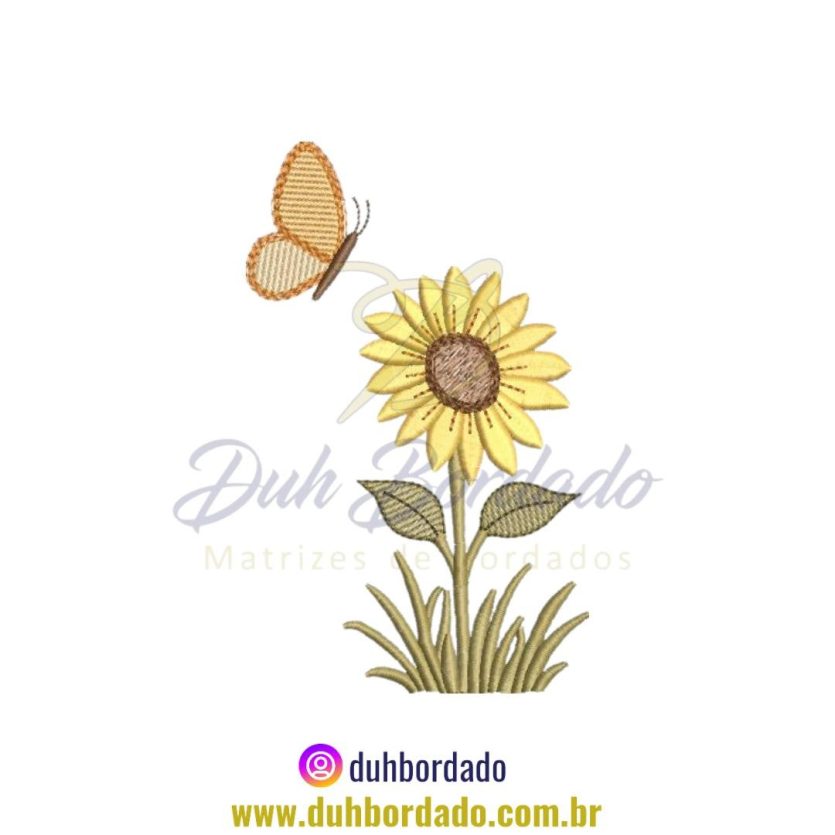 Matriz de Bordado de Girassol