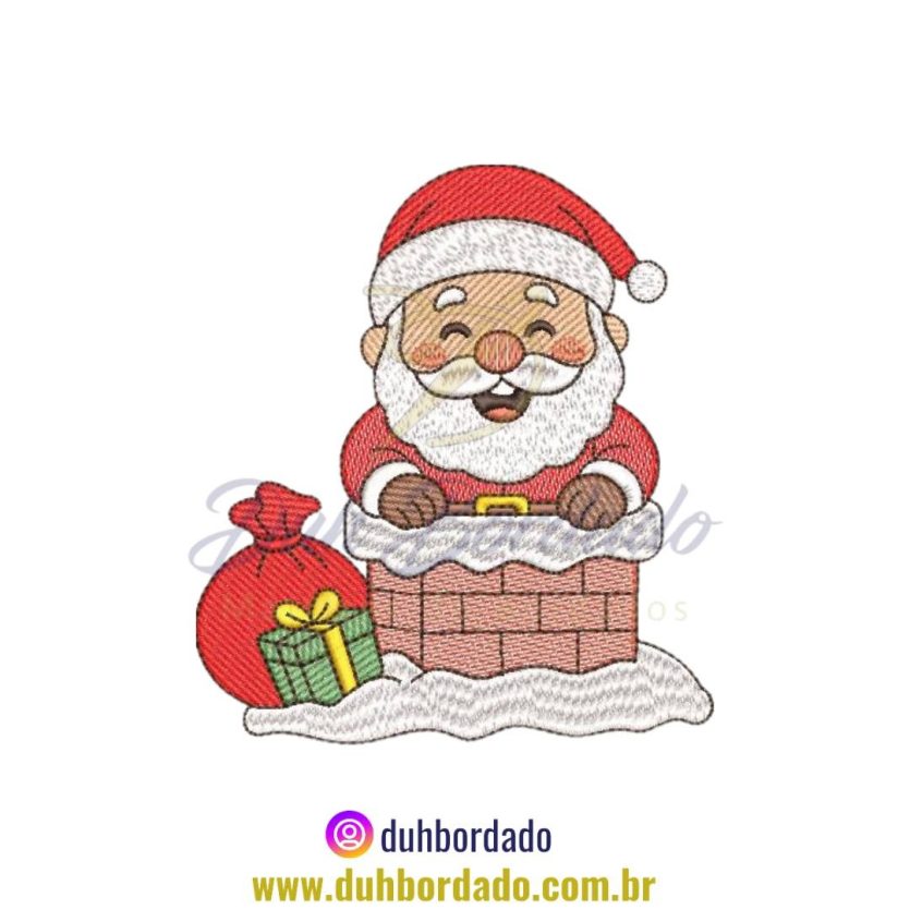 Matriz de Bordado Natal Papai Noel