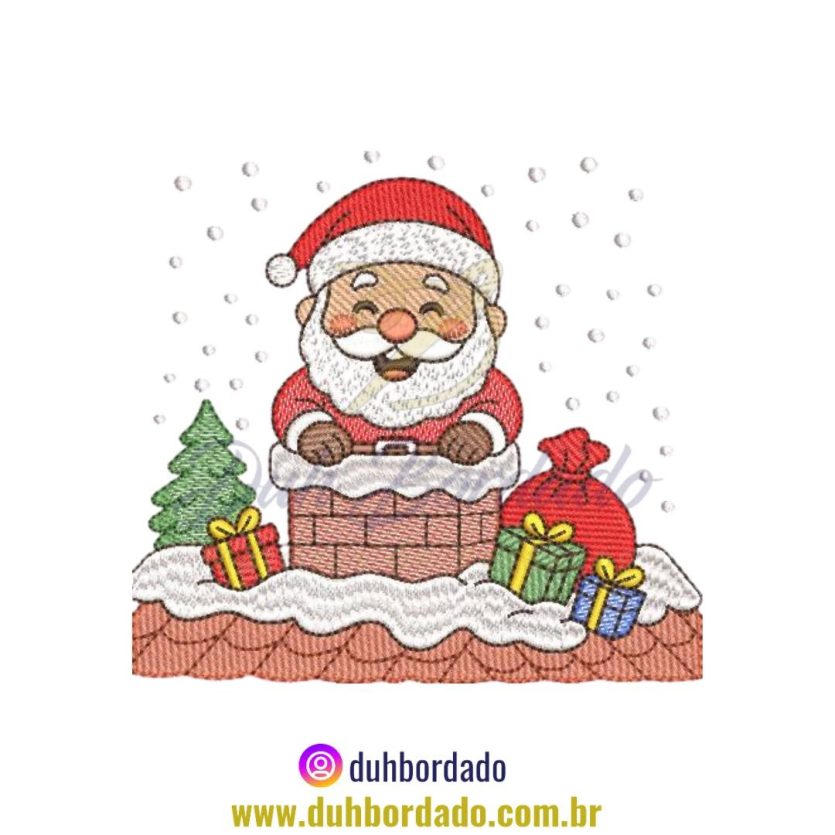 Matriz de Bordado Natal Papai Noel