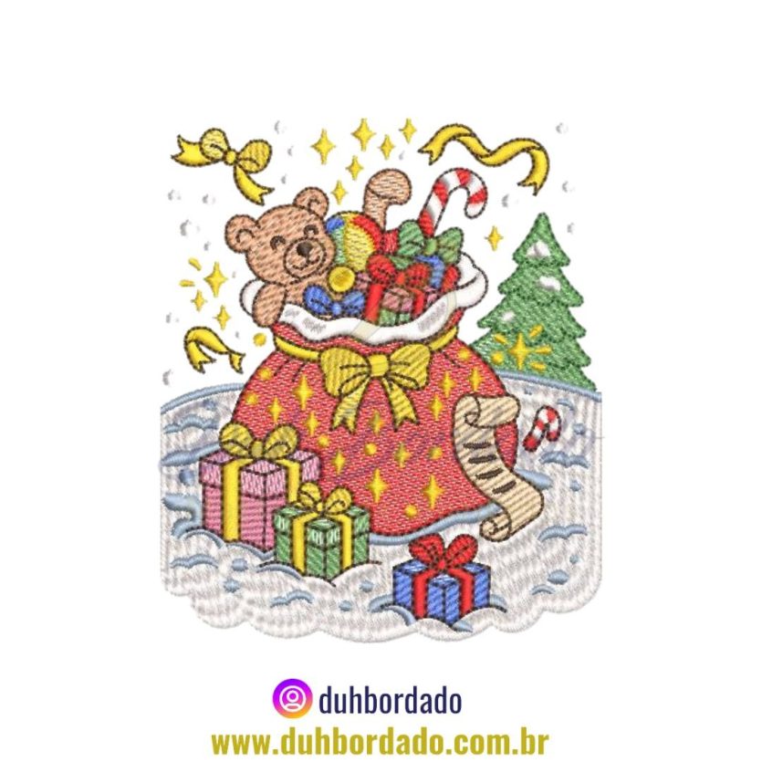 Matriz de Bordado Natal Presentes