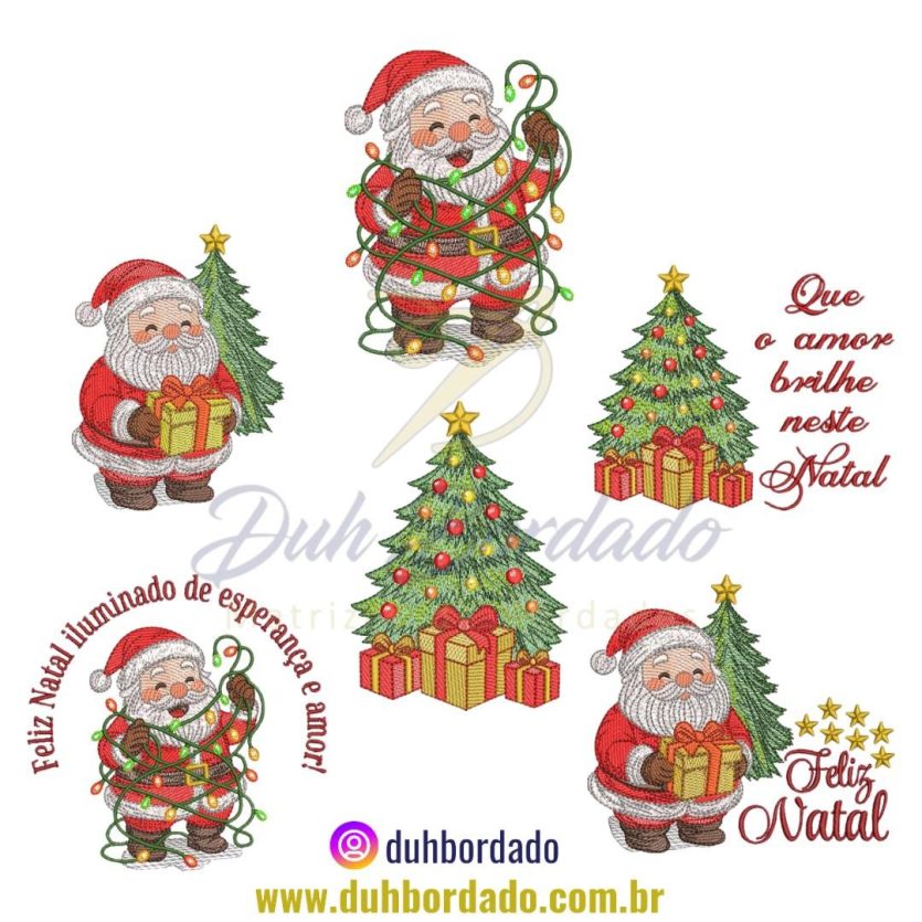 Coleção Matrizes de Bordados de Natal Completa