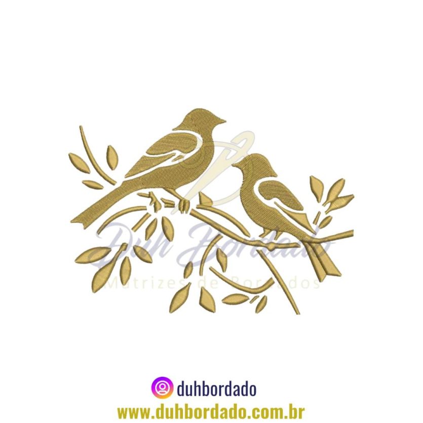 Matriz de Bordado de Pássaro