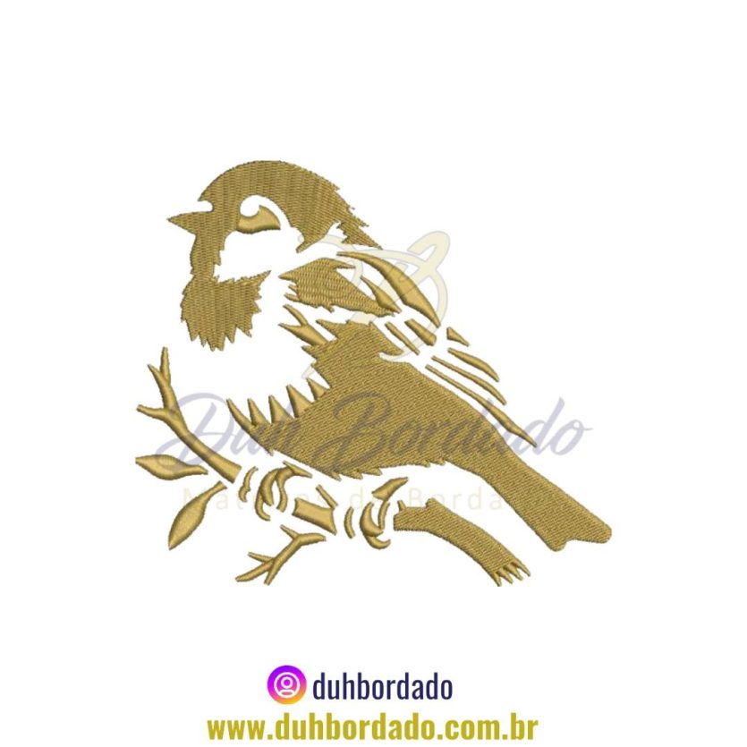 Matriz de Bordado de Pássaro