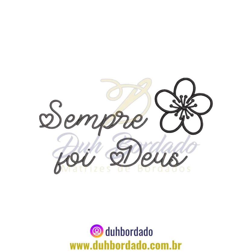 Matriz de Bordado de Frase Religiosa