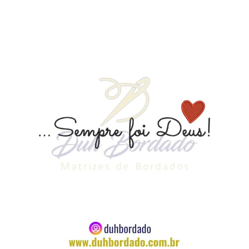 Matriz de Bordado de Frase Religiosa