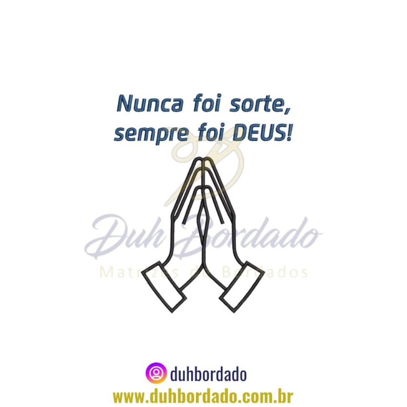 Matriz de Bordado de Frase Religiosa