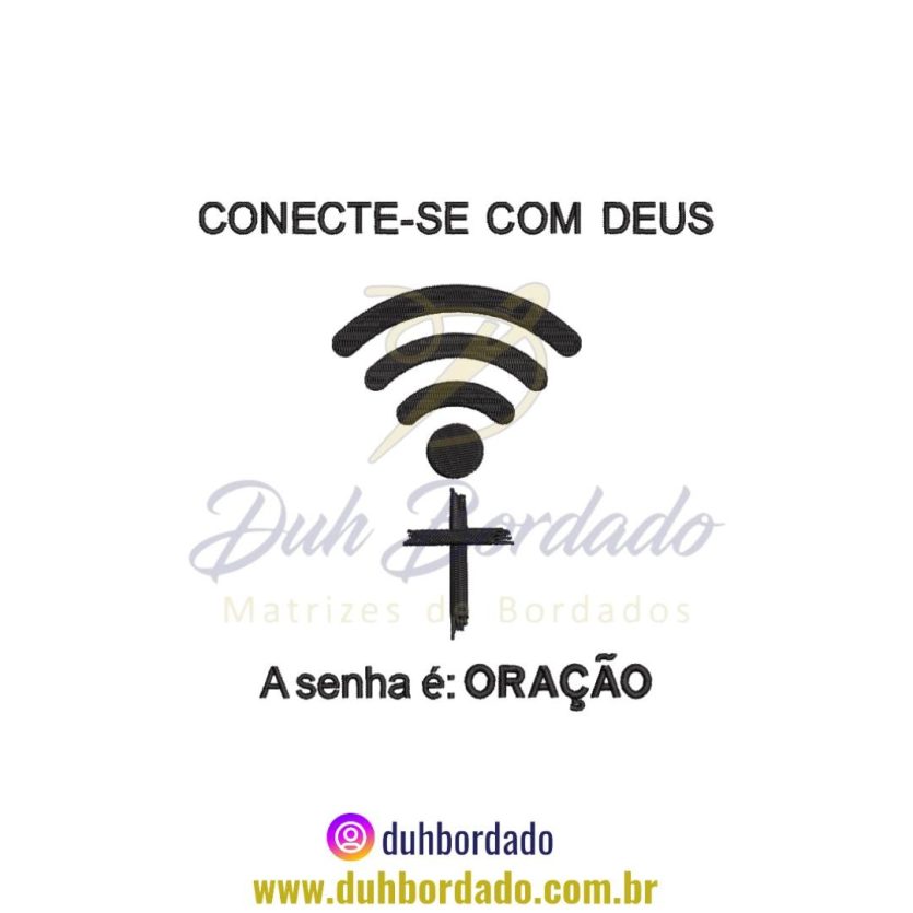 Matriz de Bordado de Frase Religiosa