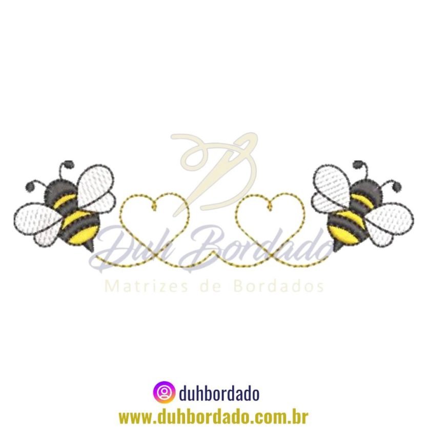 Matriz de Bordado de Abelhas