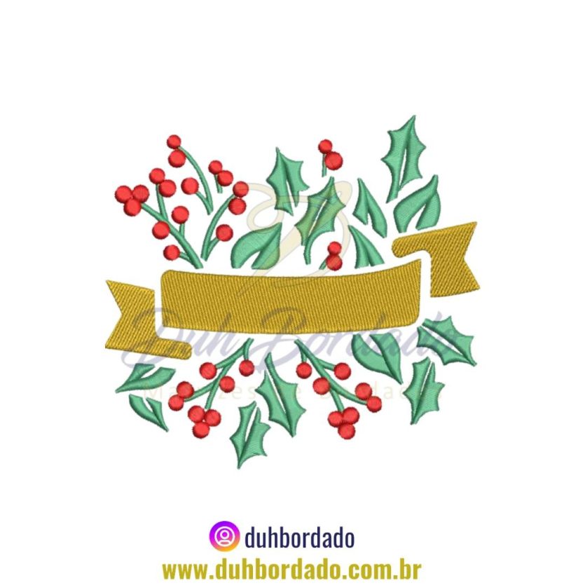 Matriz de Bordado Faixa de Natal