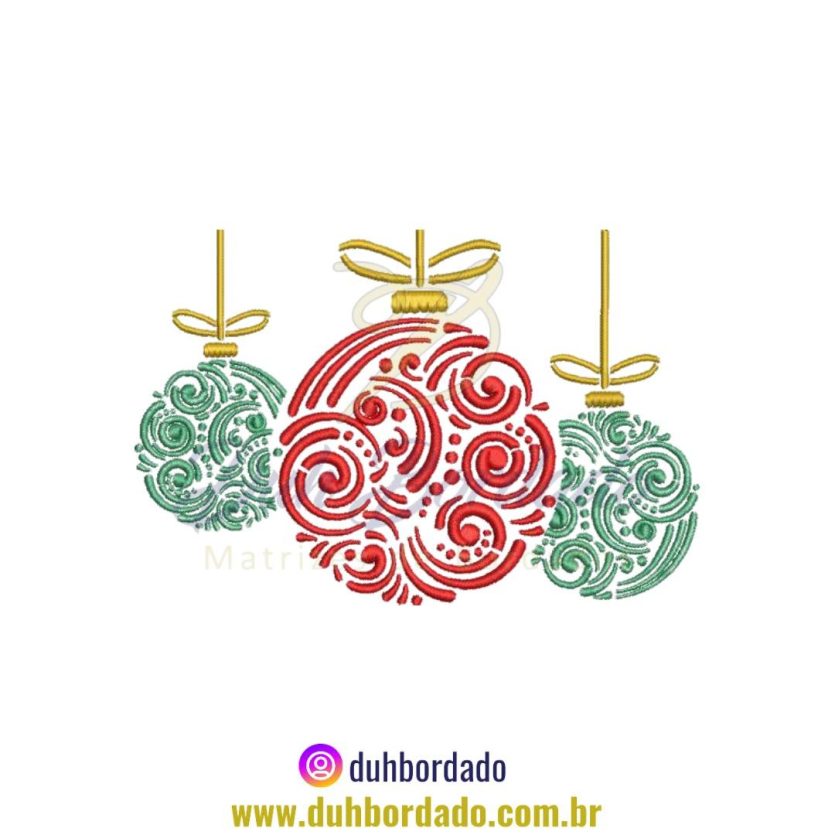 Matriz de Bordado Enfeite de Natal