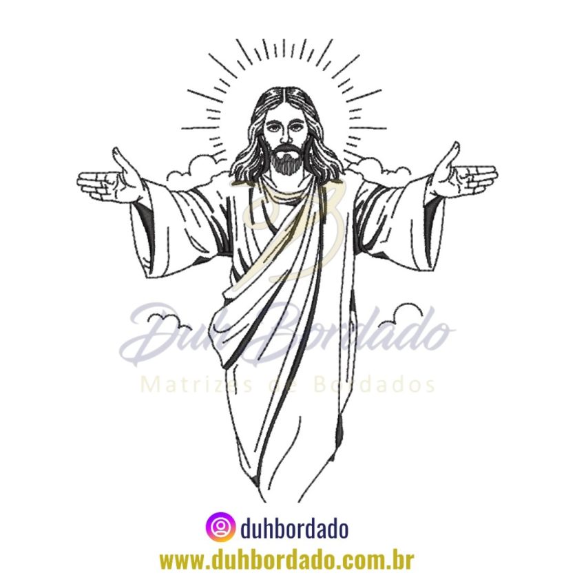 Matriz de Bordado de Jesus