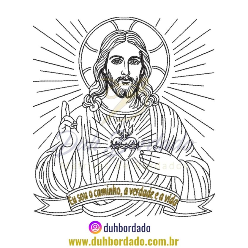 Matriz de Bordado de Jesus
