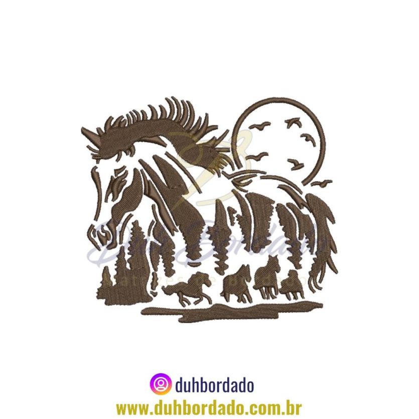 Matriz de Bordado de Cavalo