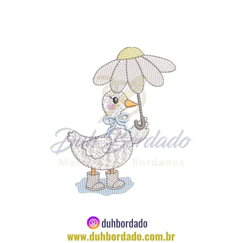 Matriz de Bordado de Pato